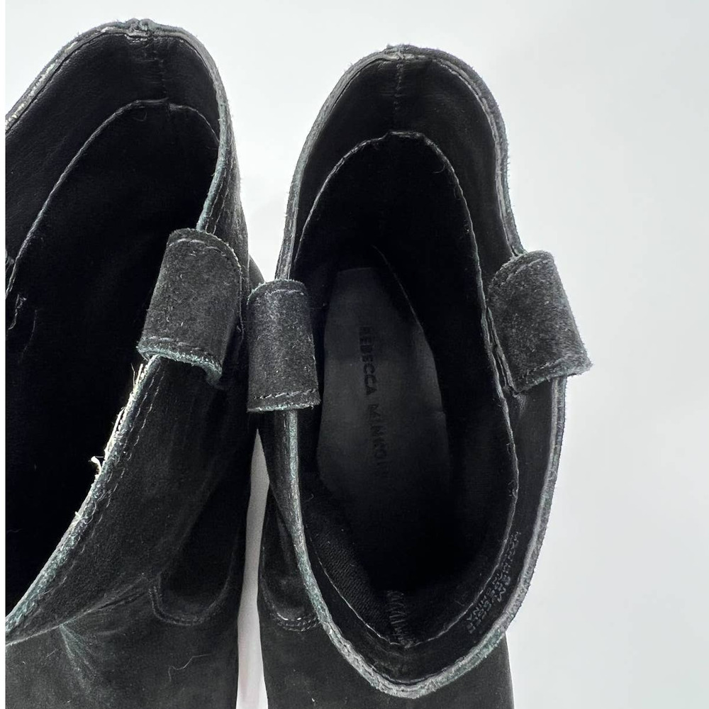 REBECCA MINKOFF Chasidy Black Suede Booties size 8M - Picture 7 of 9